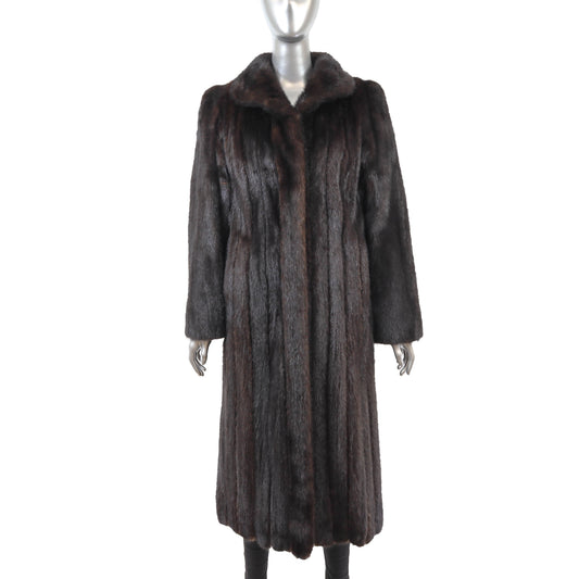 Dark Brown Mink Coat- Size M