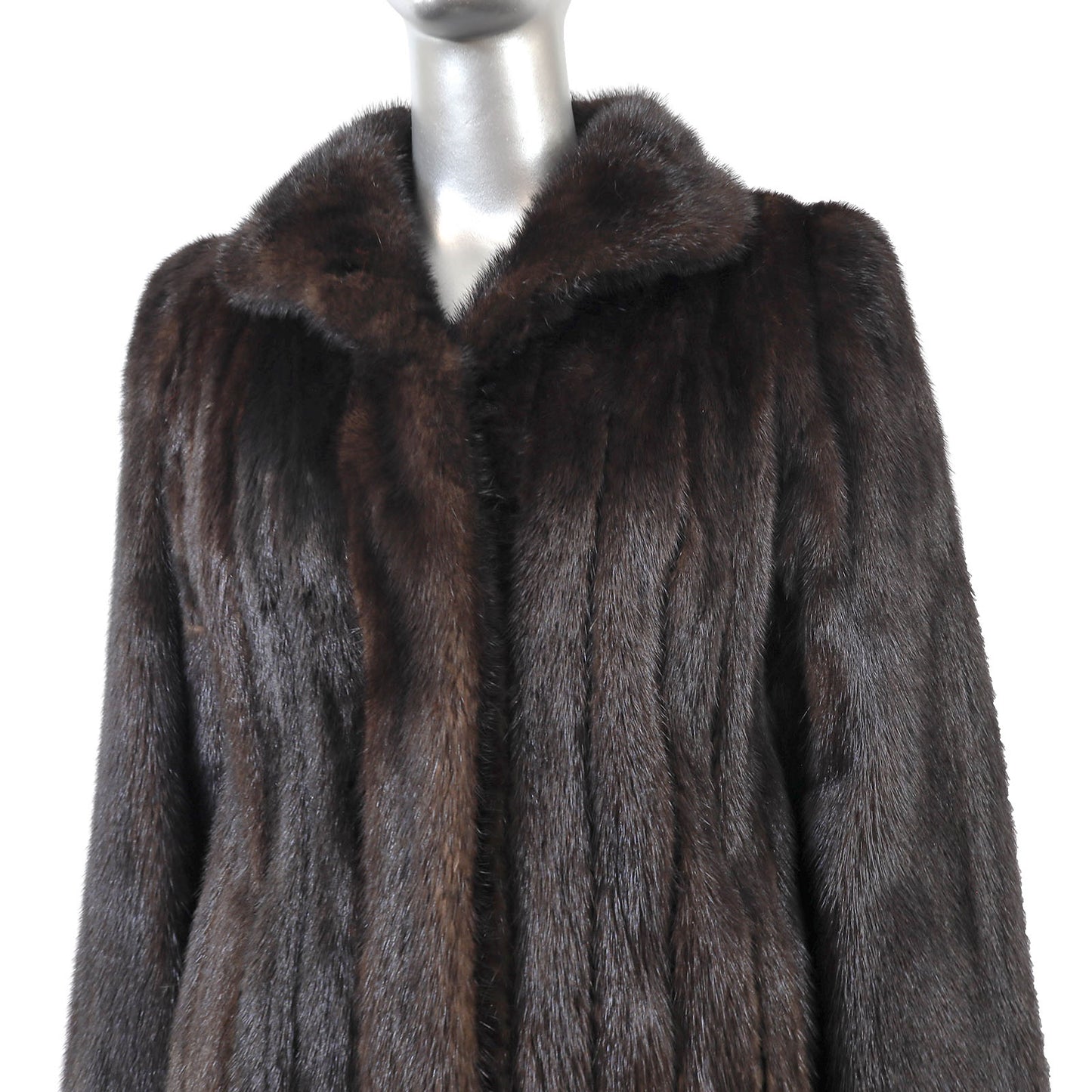 Dark Brown Mink Coat- Size M