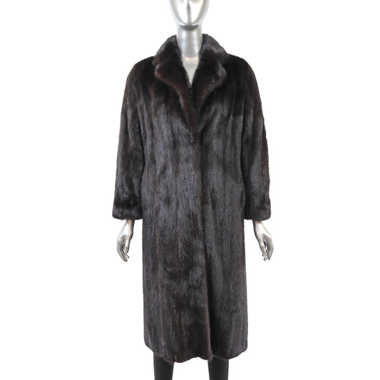Dark Brown Mink Coat- Size S