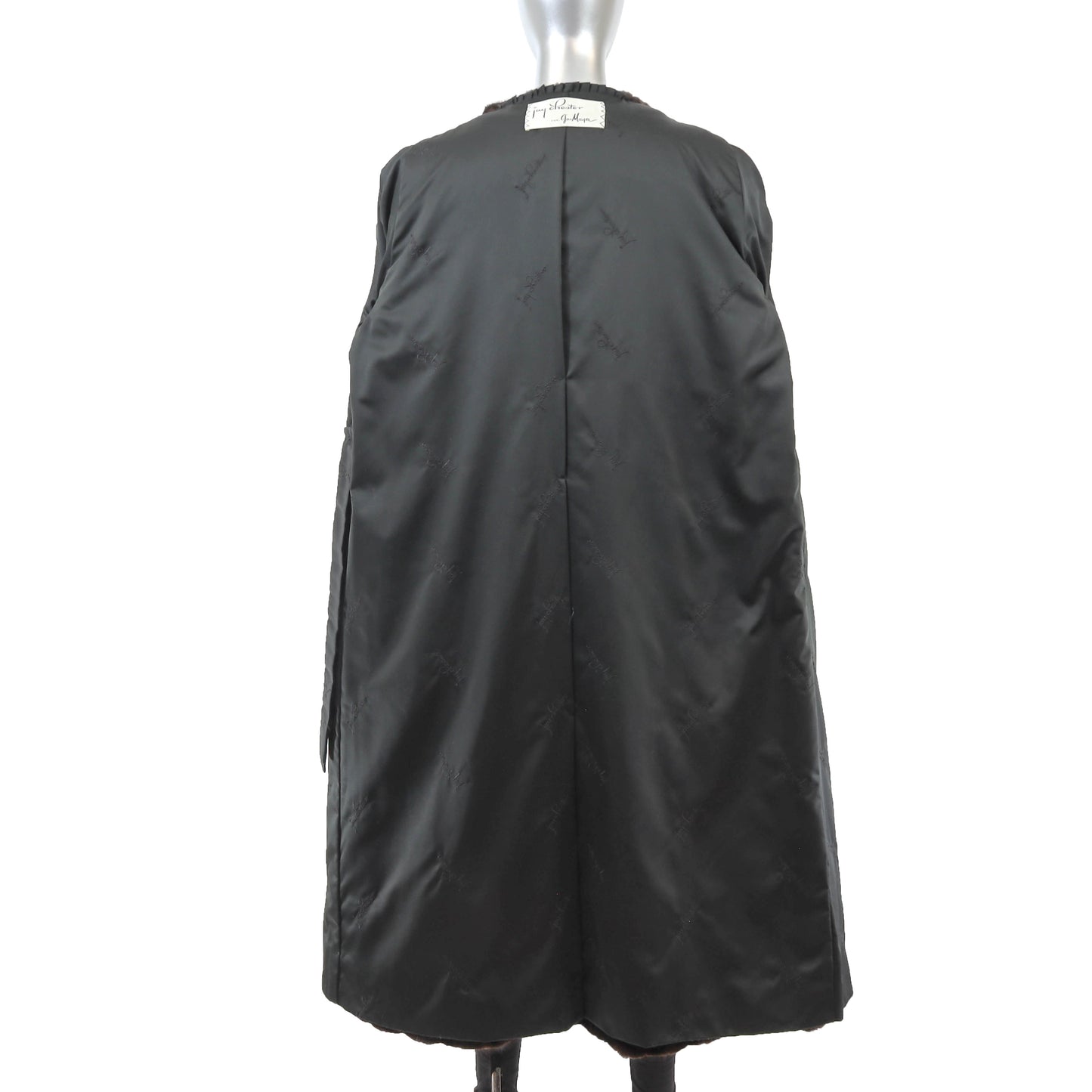 Black Mink Coat- Size XL