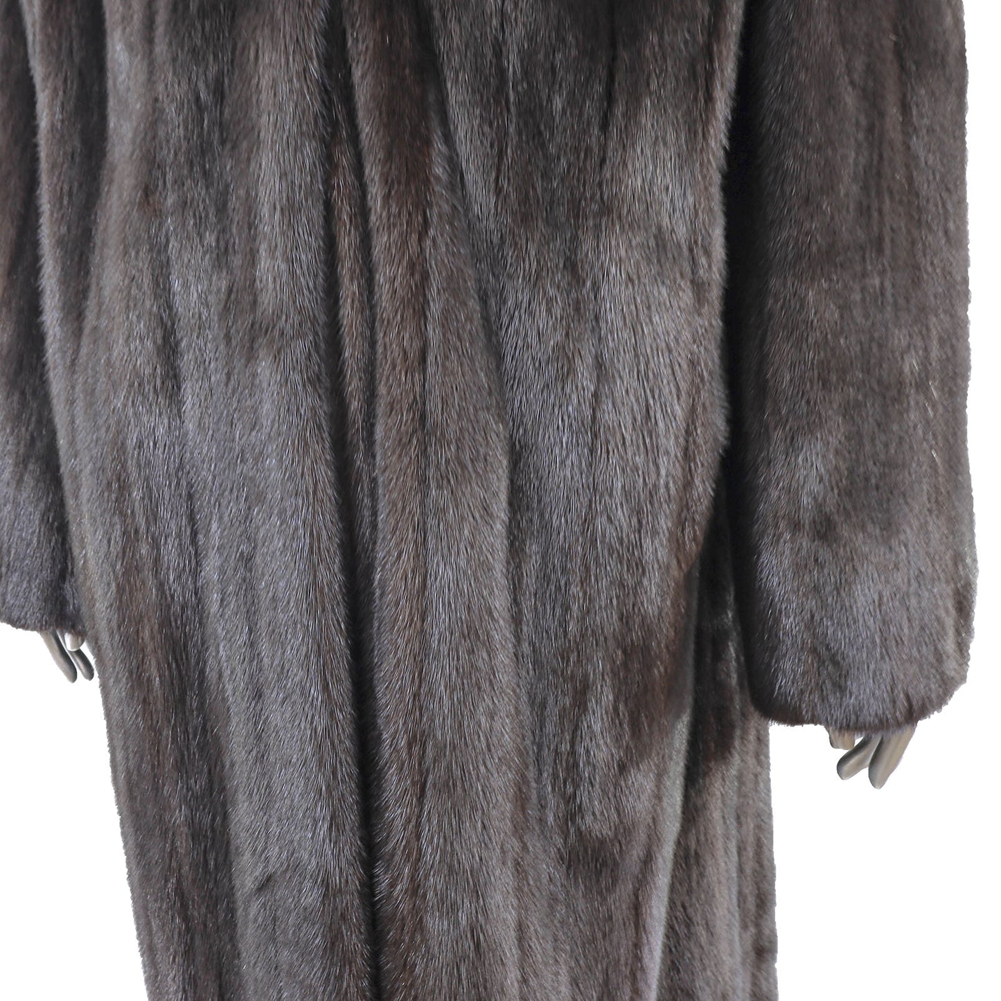 Black Mink Coat- Size XL