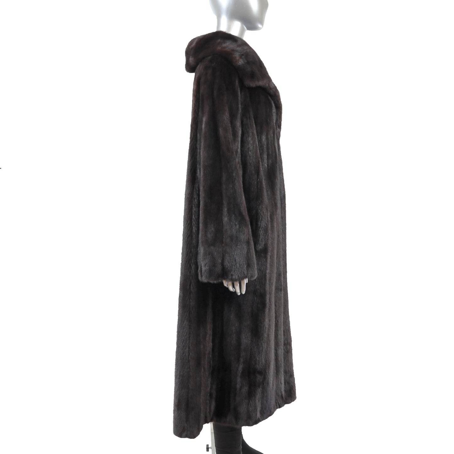 Black Mink Coat- Size XL