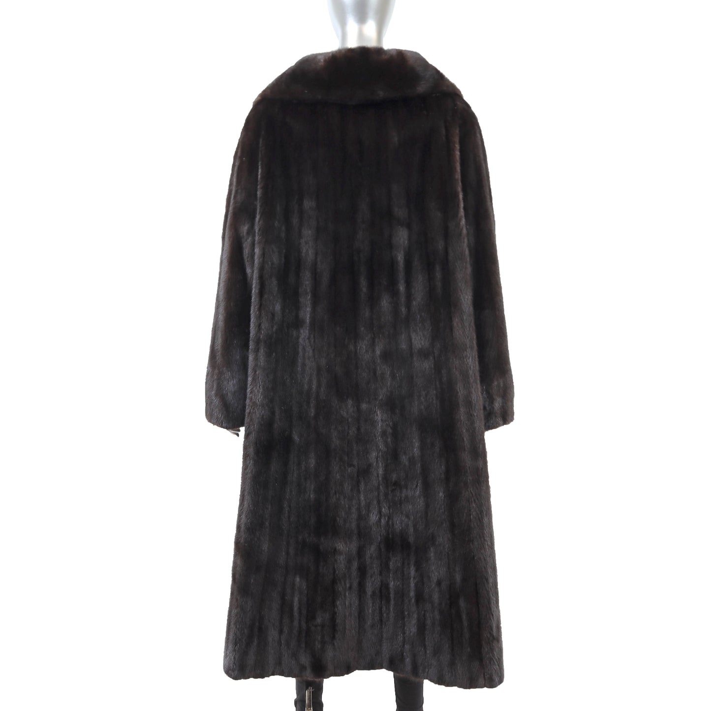 Black Mink Coat- Size XL