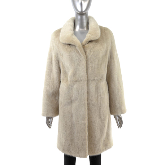 Pastel Mink 3/4 Coat- Size M-L