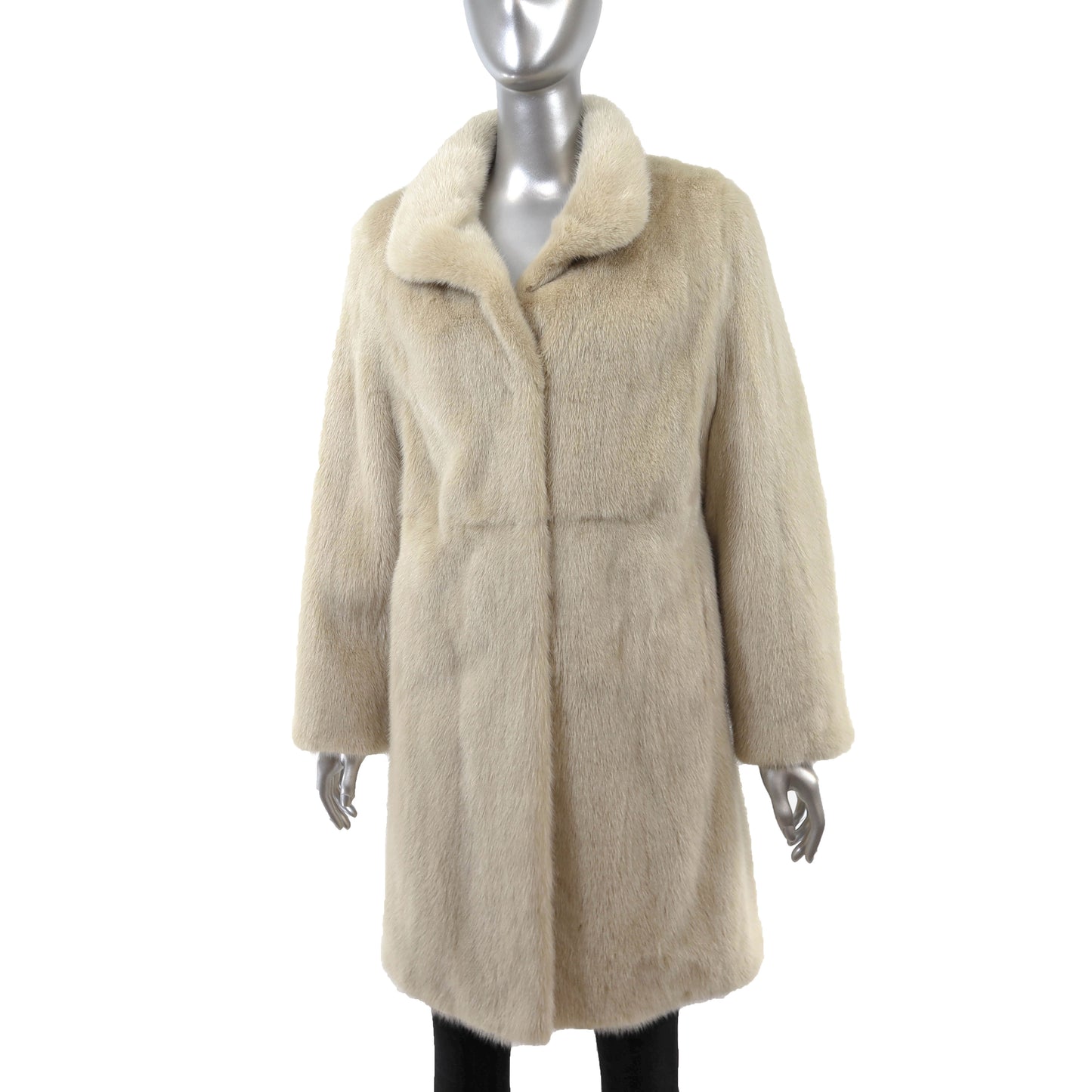 Pastel Mink 3/4 Coat- Size M-L