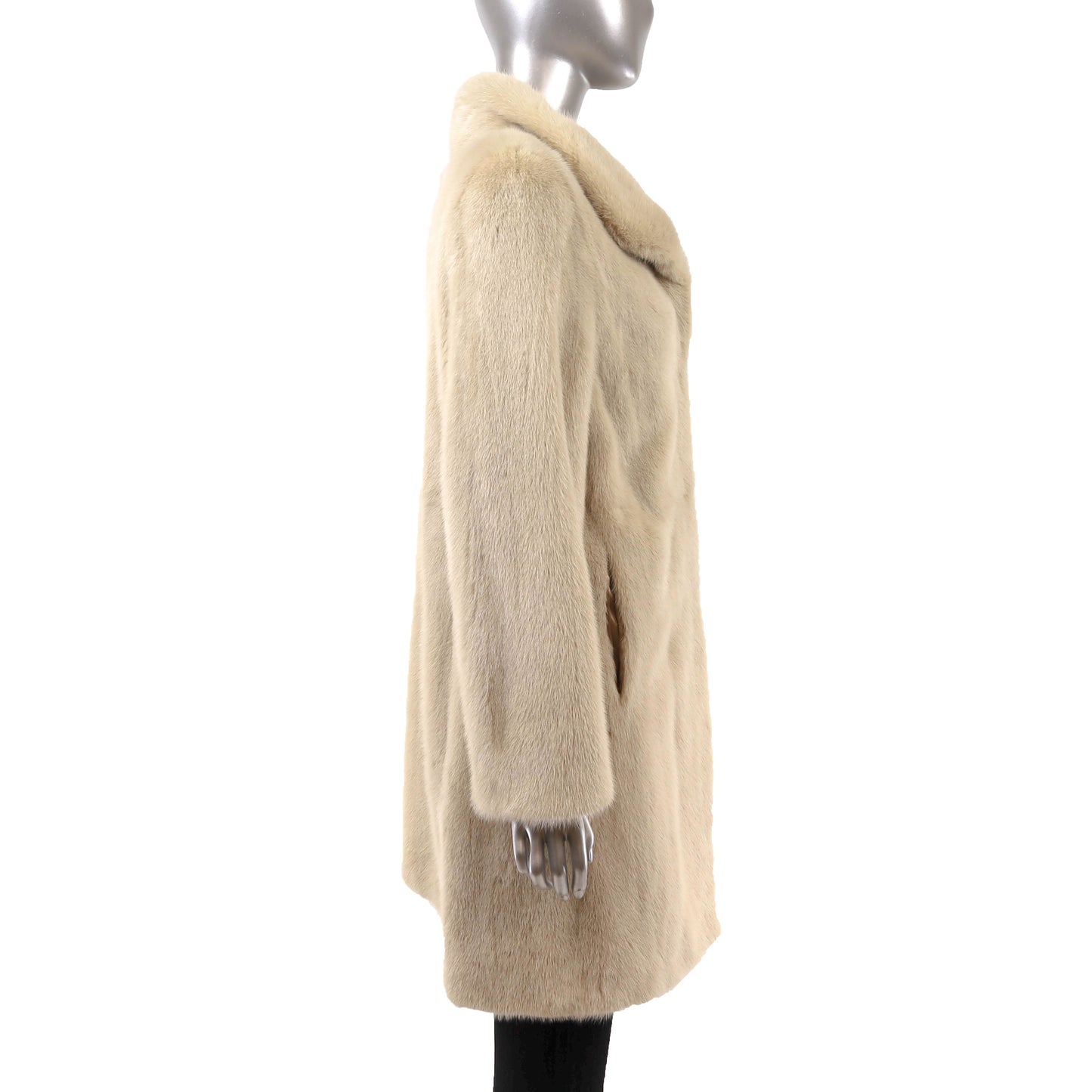Pastel Mink 3/4 Coat- Size M-L