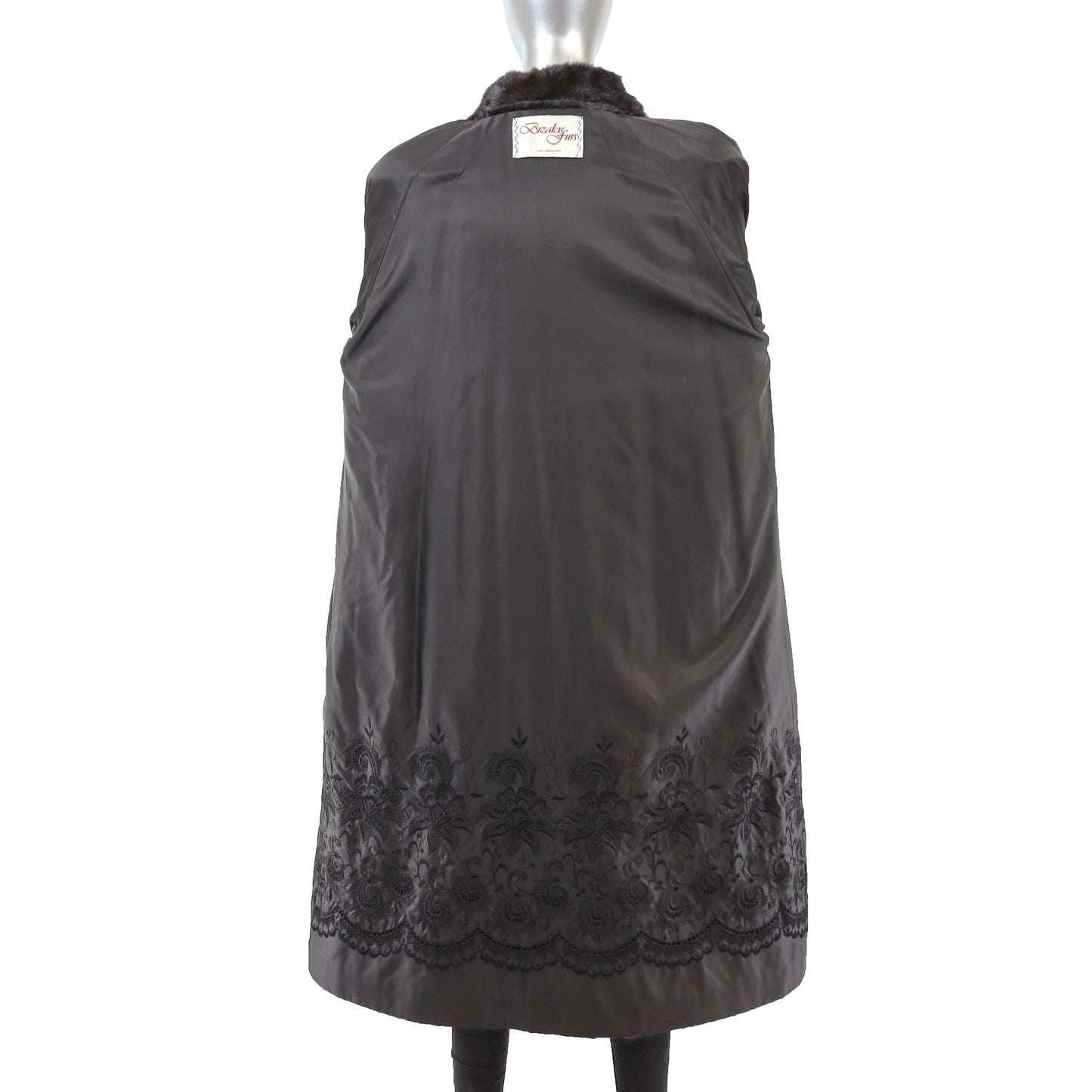 Dark Brown Mink Coat- Size L