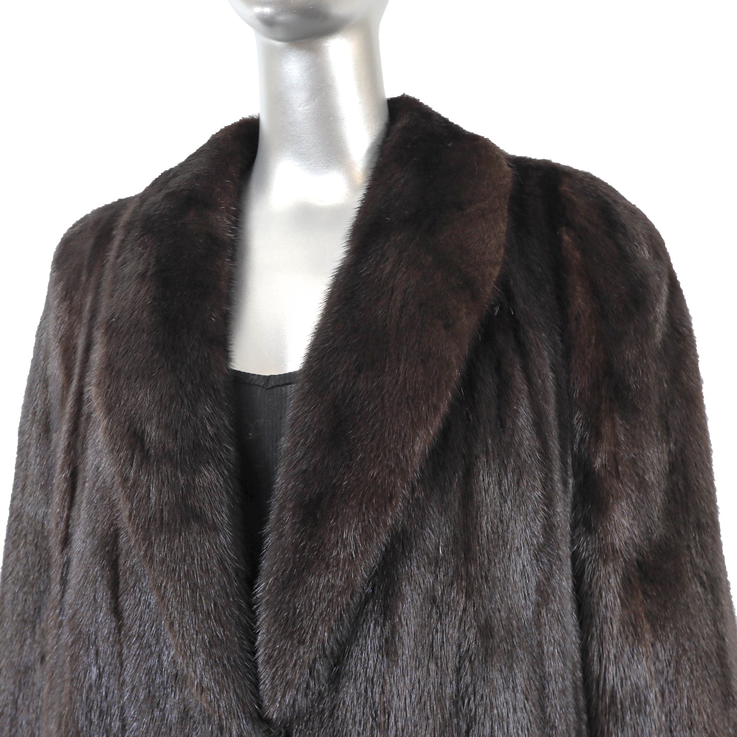 Dark Brown Mink Coat- Size L