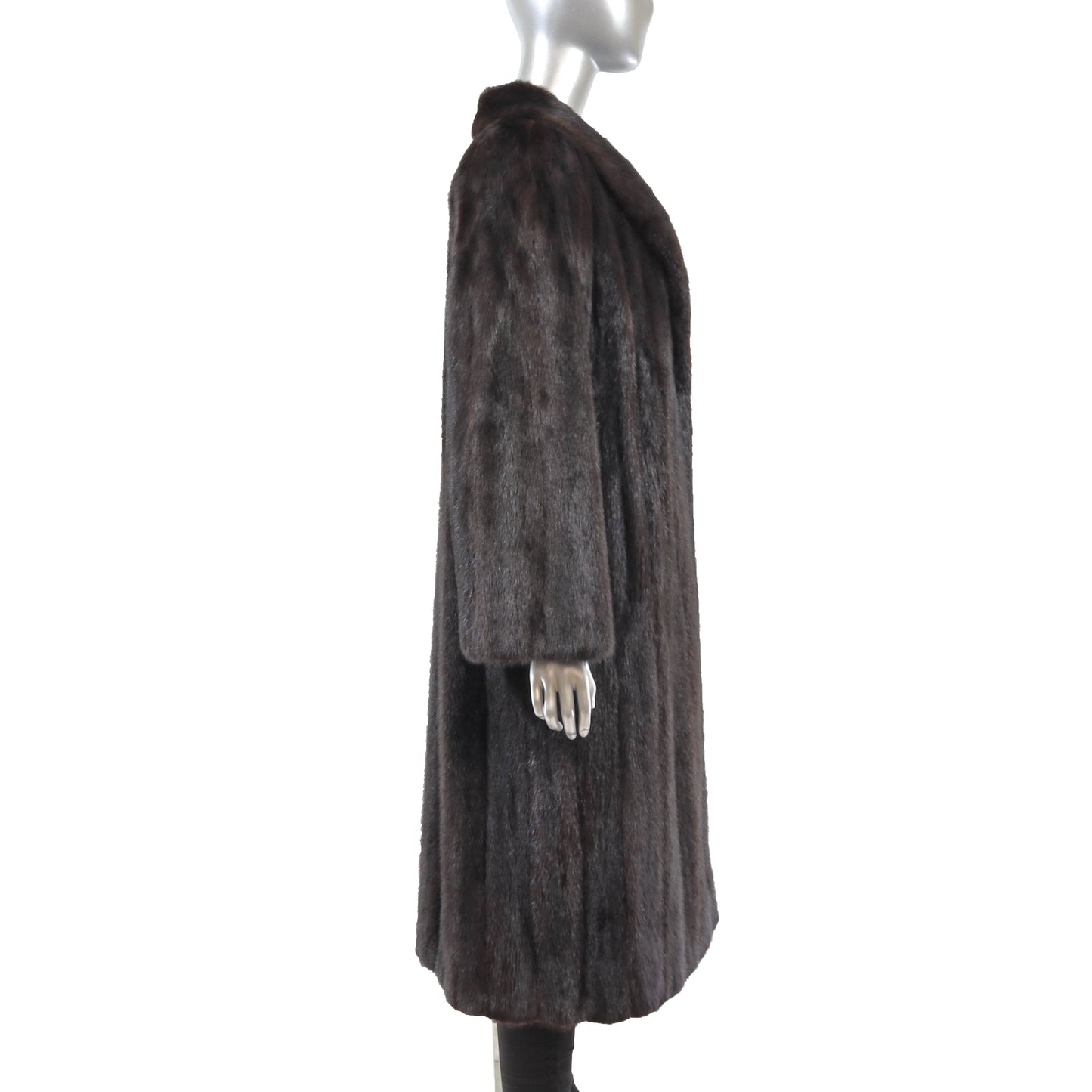 Dark Brown Mink Coat- Size L