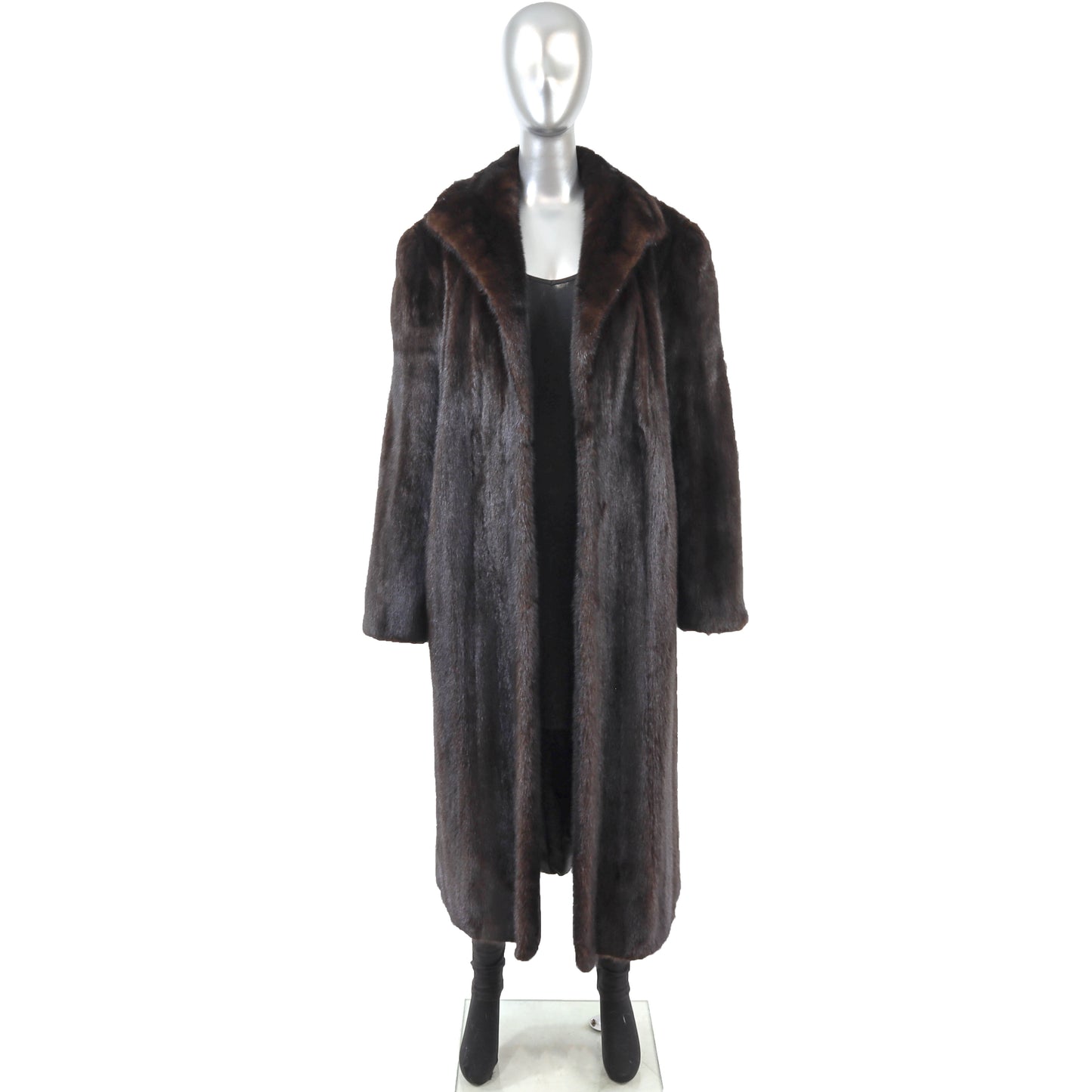 Dark Brown Mink Coat- Size XL