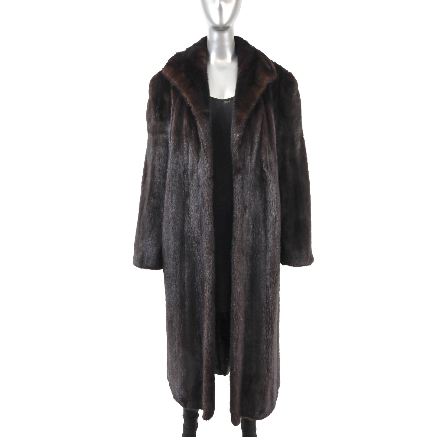 Dark Brown Mink Coat- Size XL