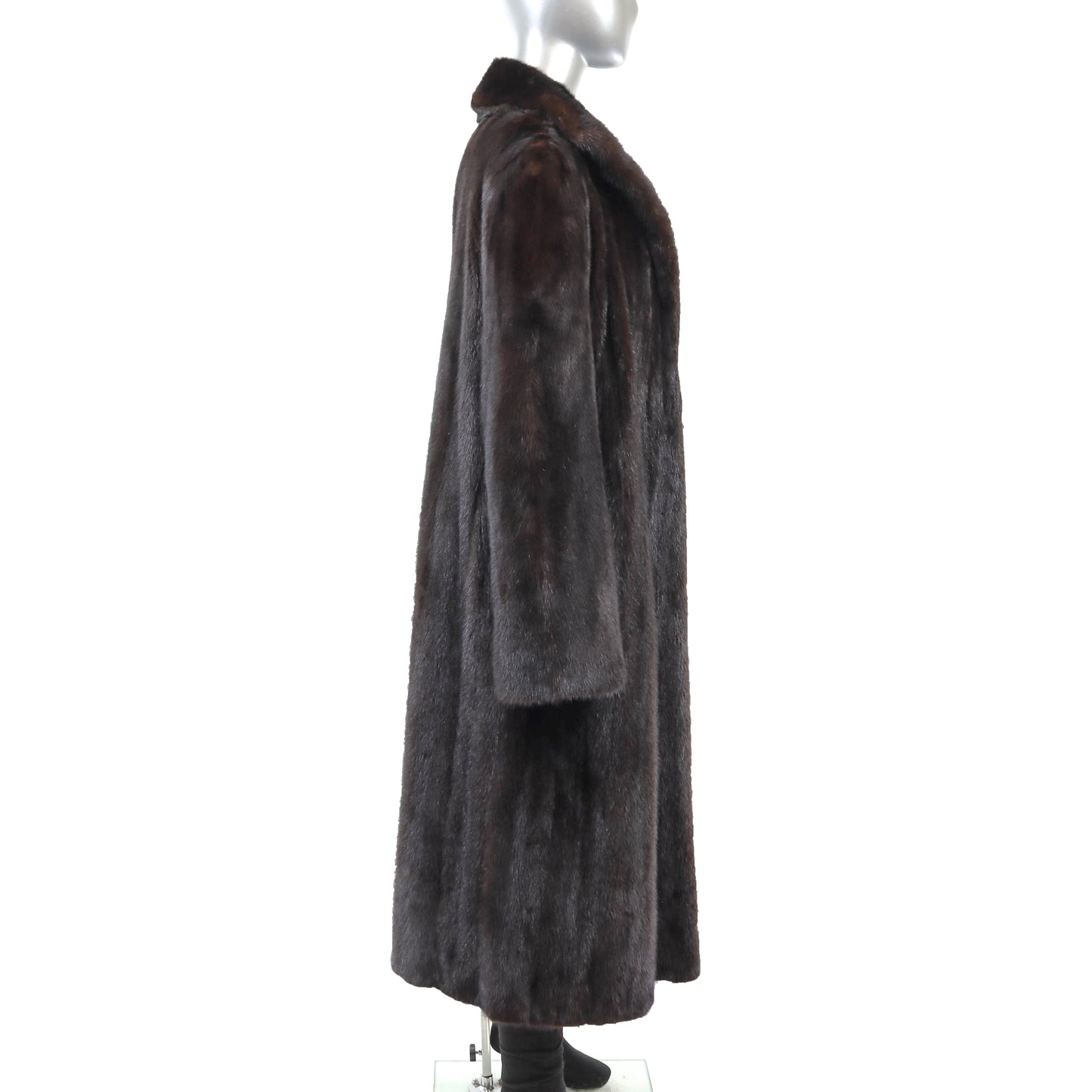 Dark Brown Mink Coat- Size XL