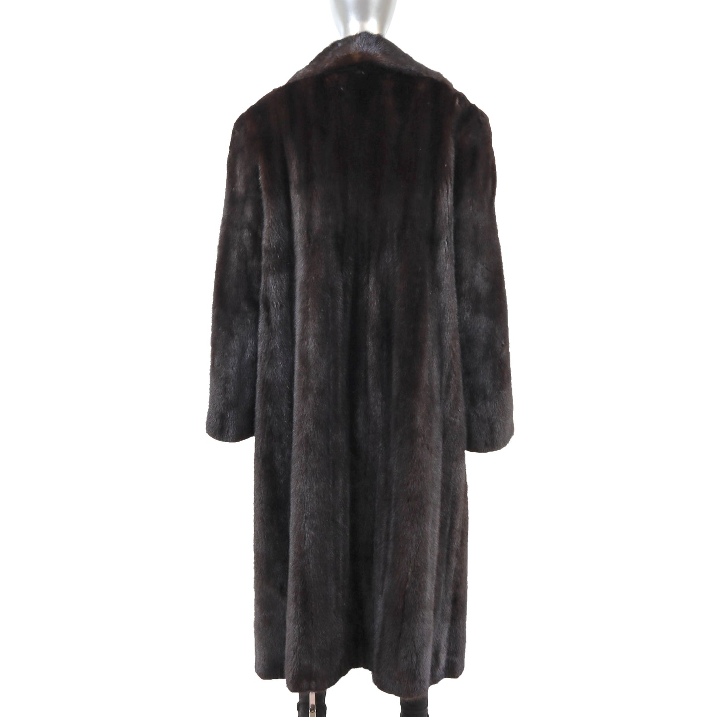 Dark Brown Mink Coat- Size XL