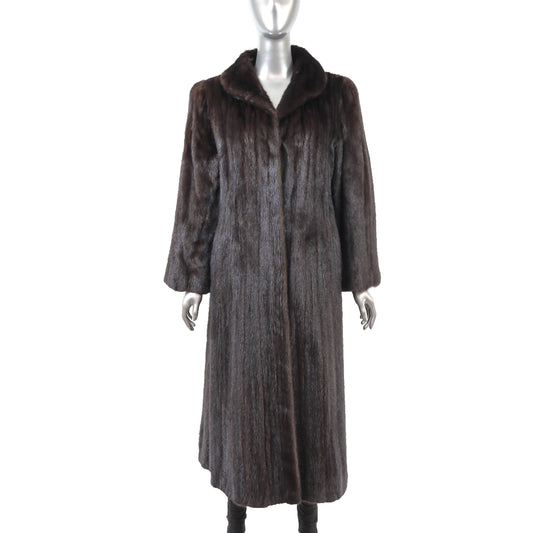 Dark Brown Mink Coat- Size M