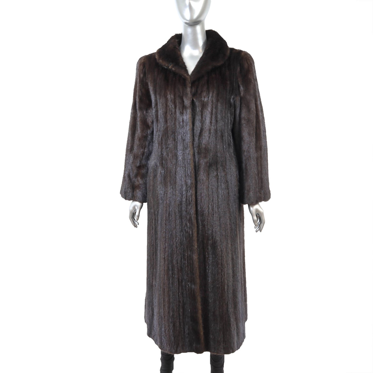 Dark Brown Mink Coat- Size M
