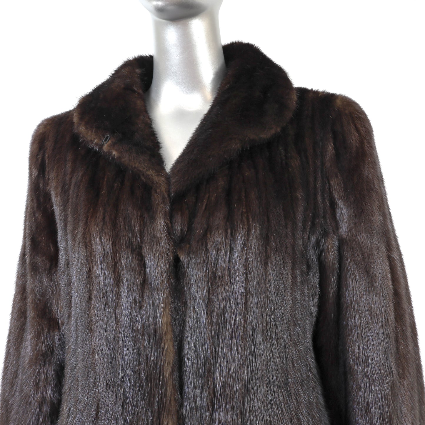 Dark Brown Mink Coat- Size M
