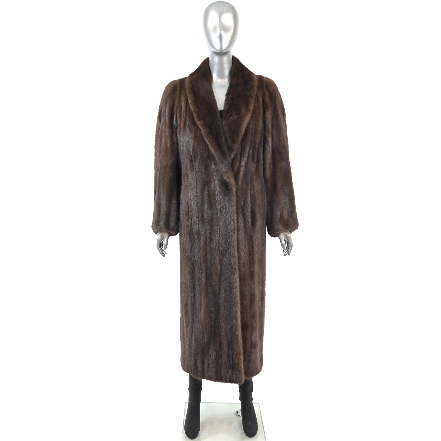 Brown Mink Coat- Size L