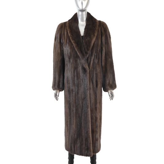 Brown Mink Coat- Size L