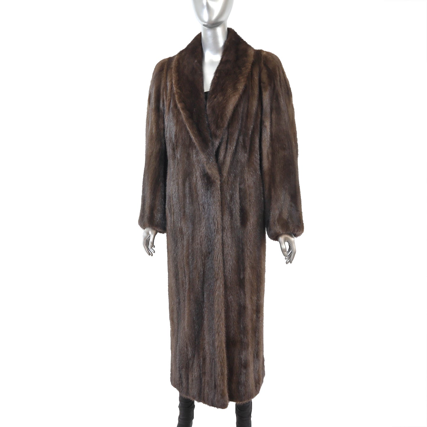 Brown Mink Coat- Size L