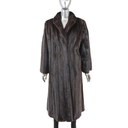 Brown Mink Coat- Size L