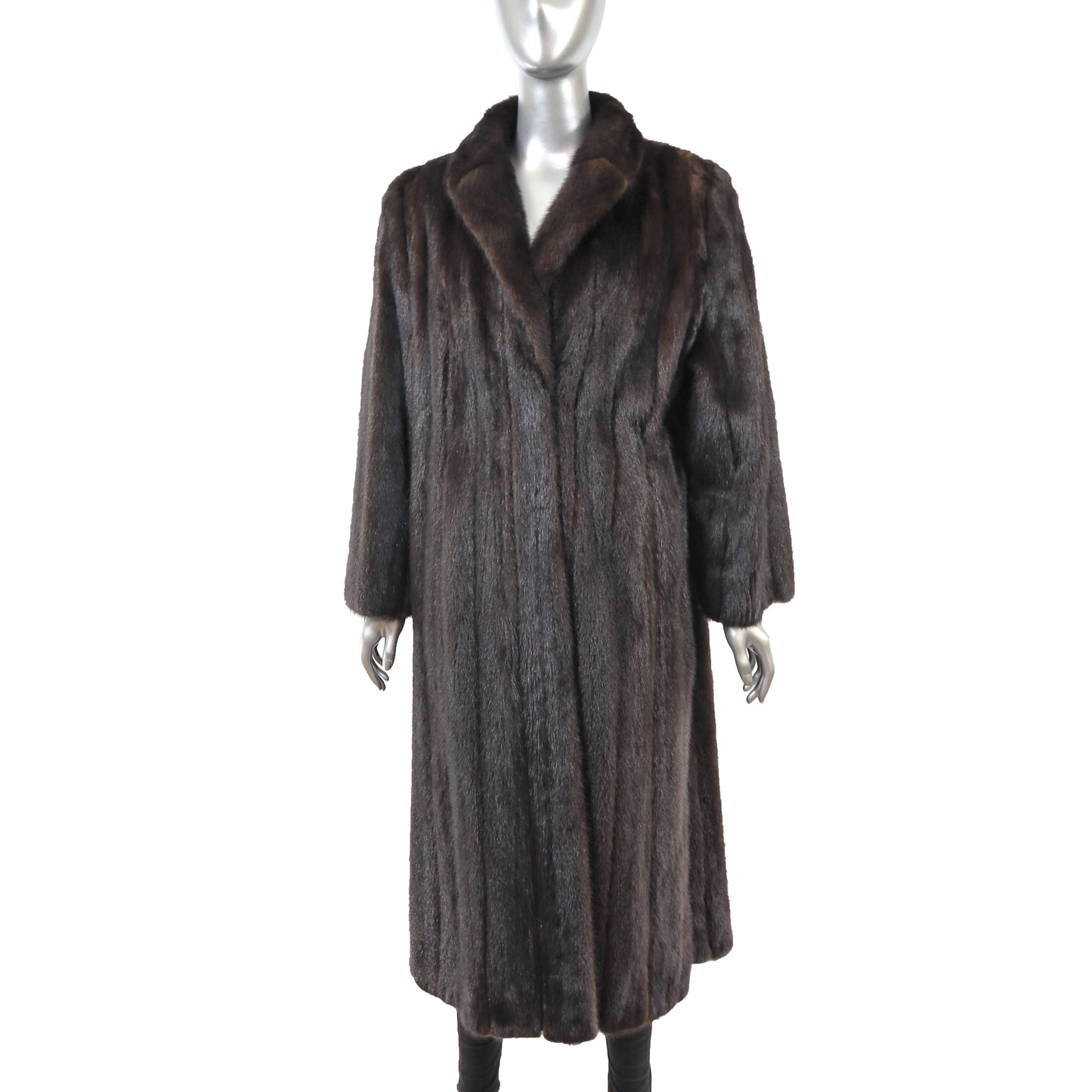 Brown Mink Coat- Size L