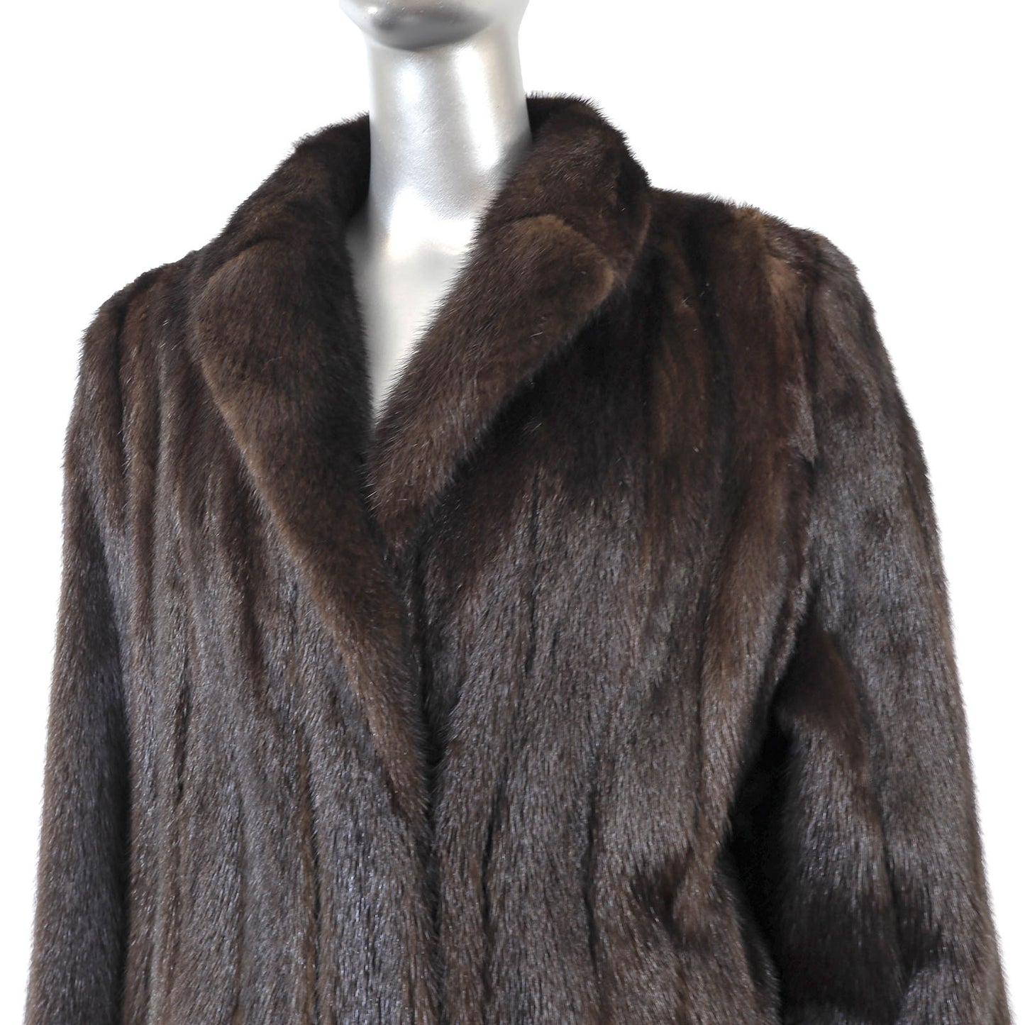Brown Mink Coat- Size L