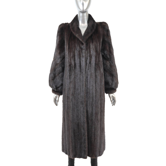 Chloe Dark Brown Mink Coat- Size M