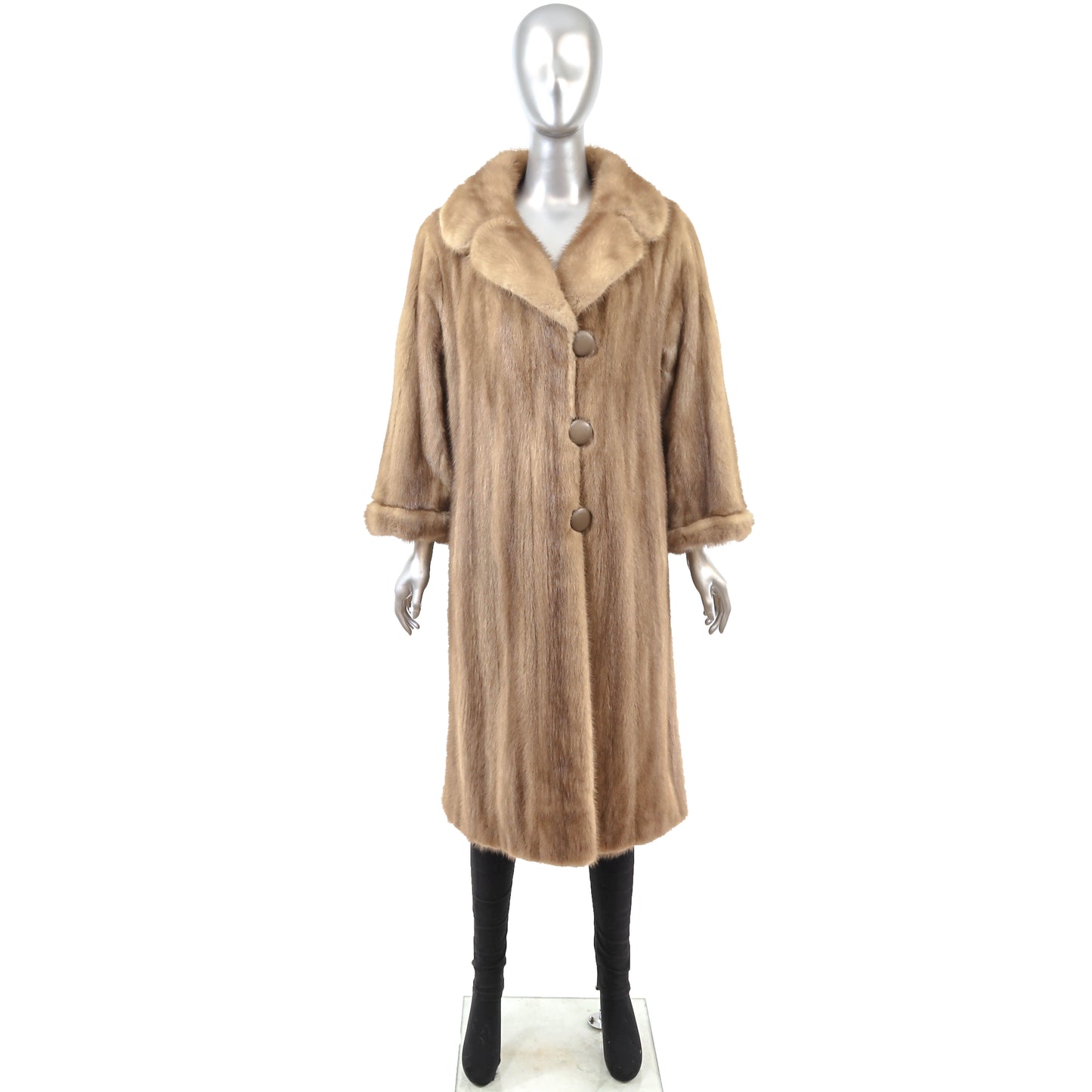 Light Brown Mink Coat- Size M