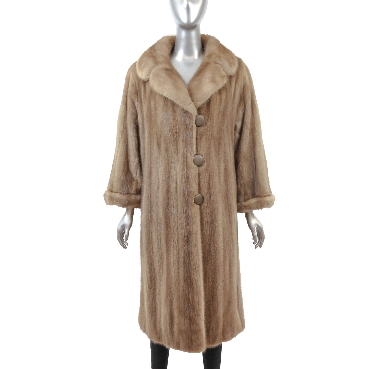 Light Brown Mink Coat- Size M