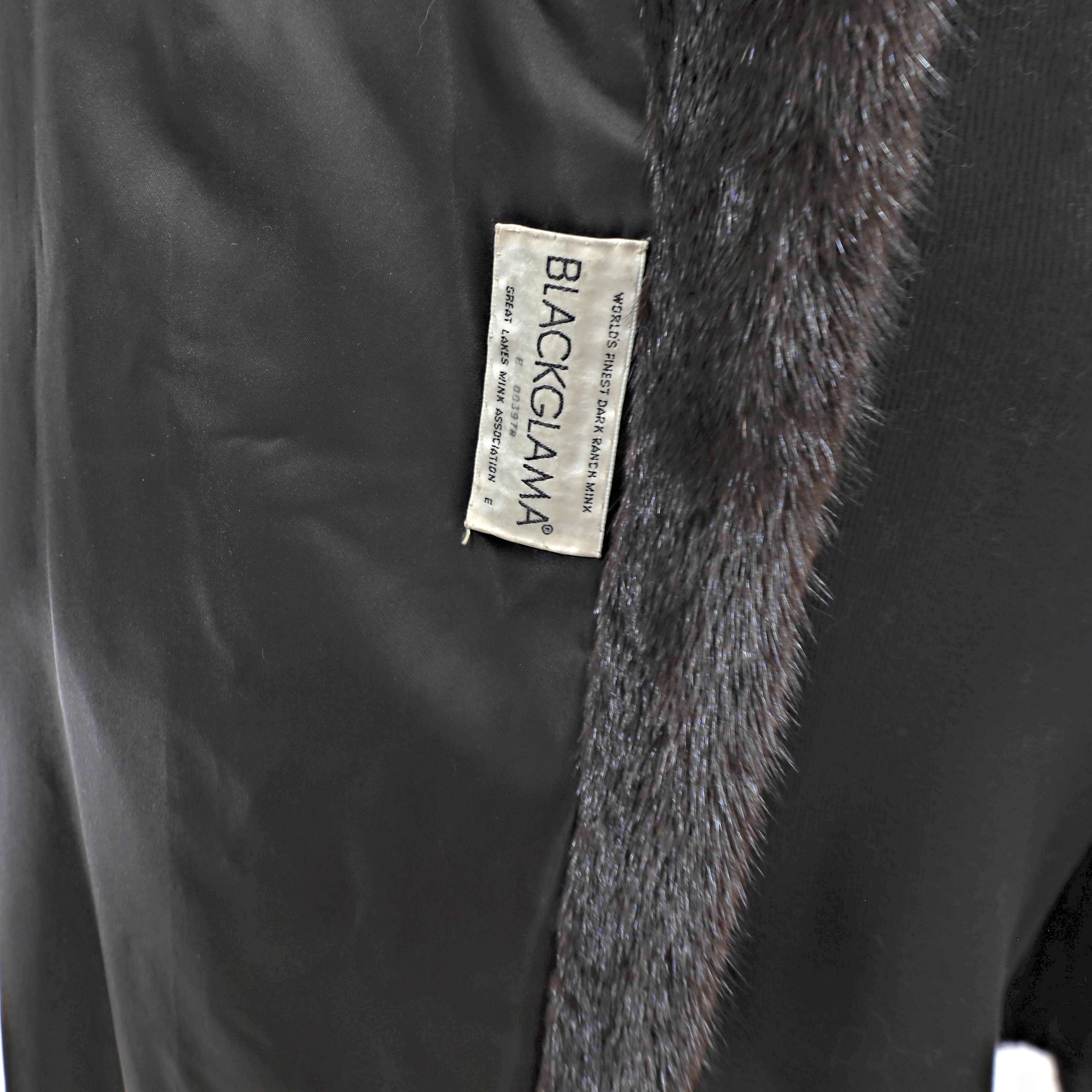 Blackglama Black Mink Coat- Size L – VintageFurs