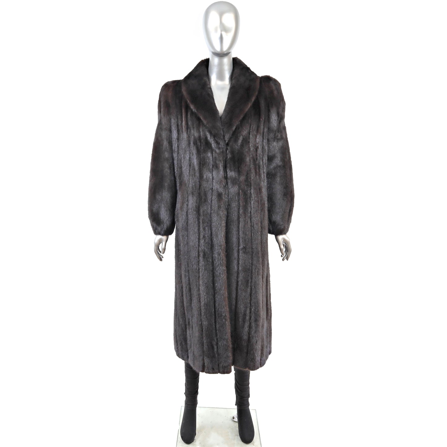 Blackglama Black Mink Coat- Size L
