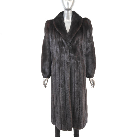 Blackglama Black Mink Coat- Size L