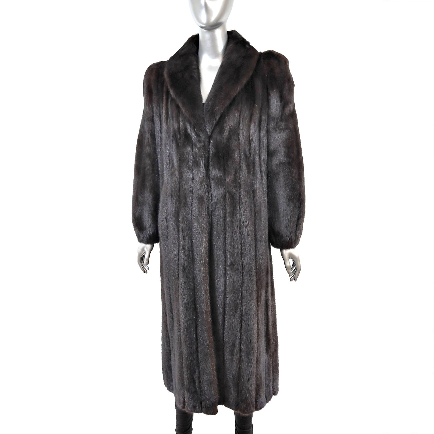Blackglama Black Mink Coat- Size L
