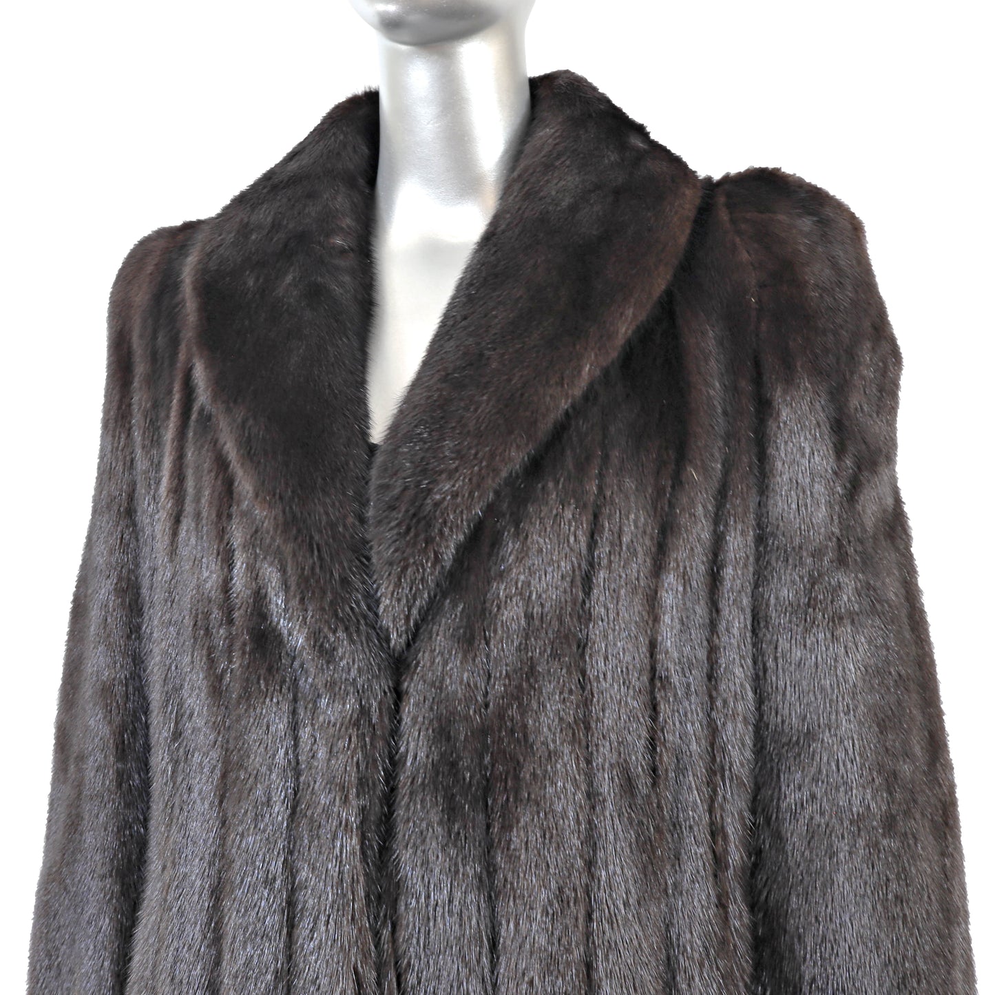 Blackglama Black Mink Coat- Size L
