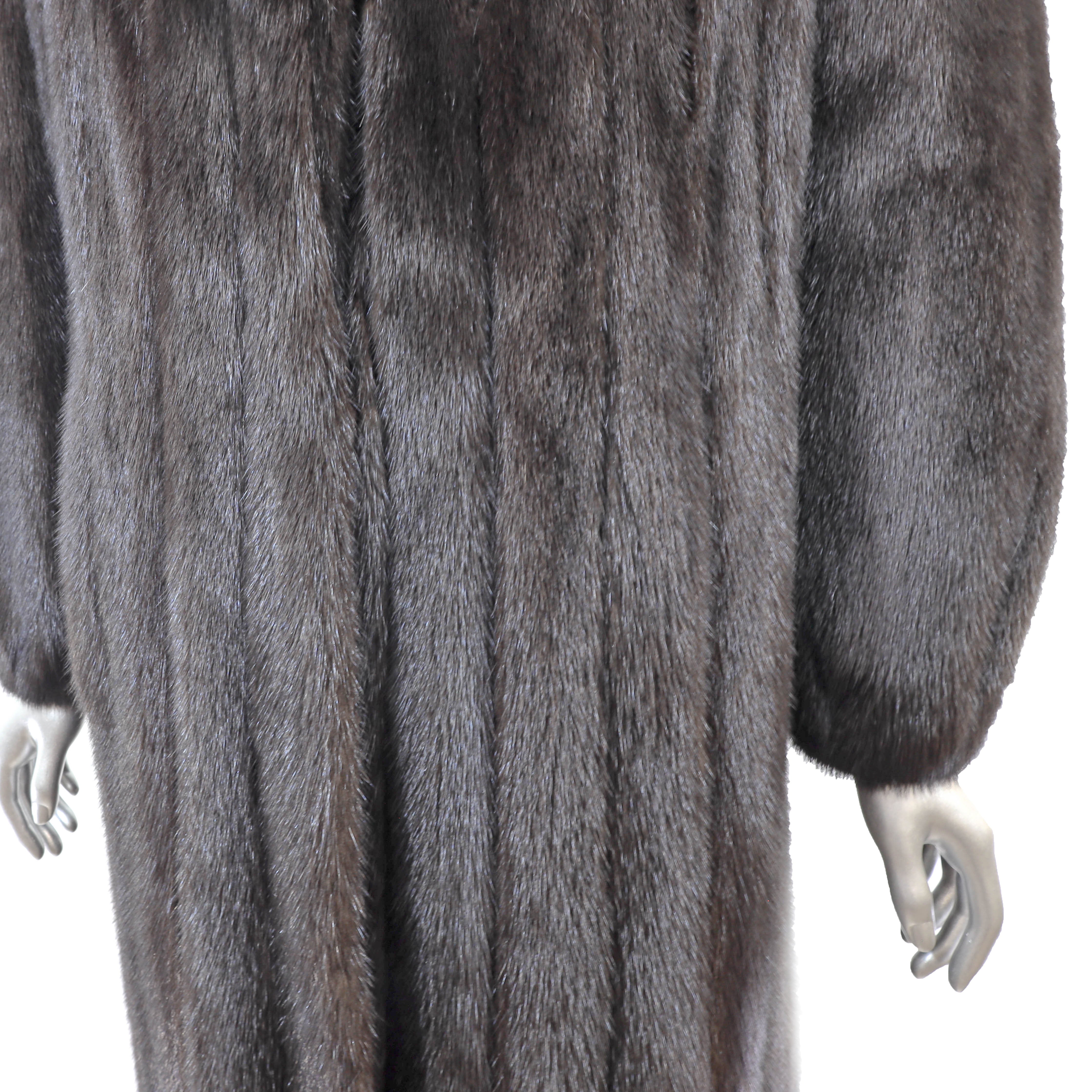 Blackglama Black Mink Coat- Size L – VintageFurs