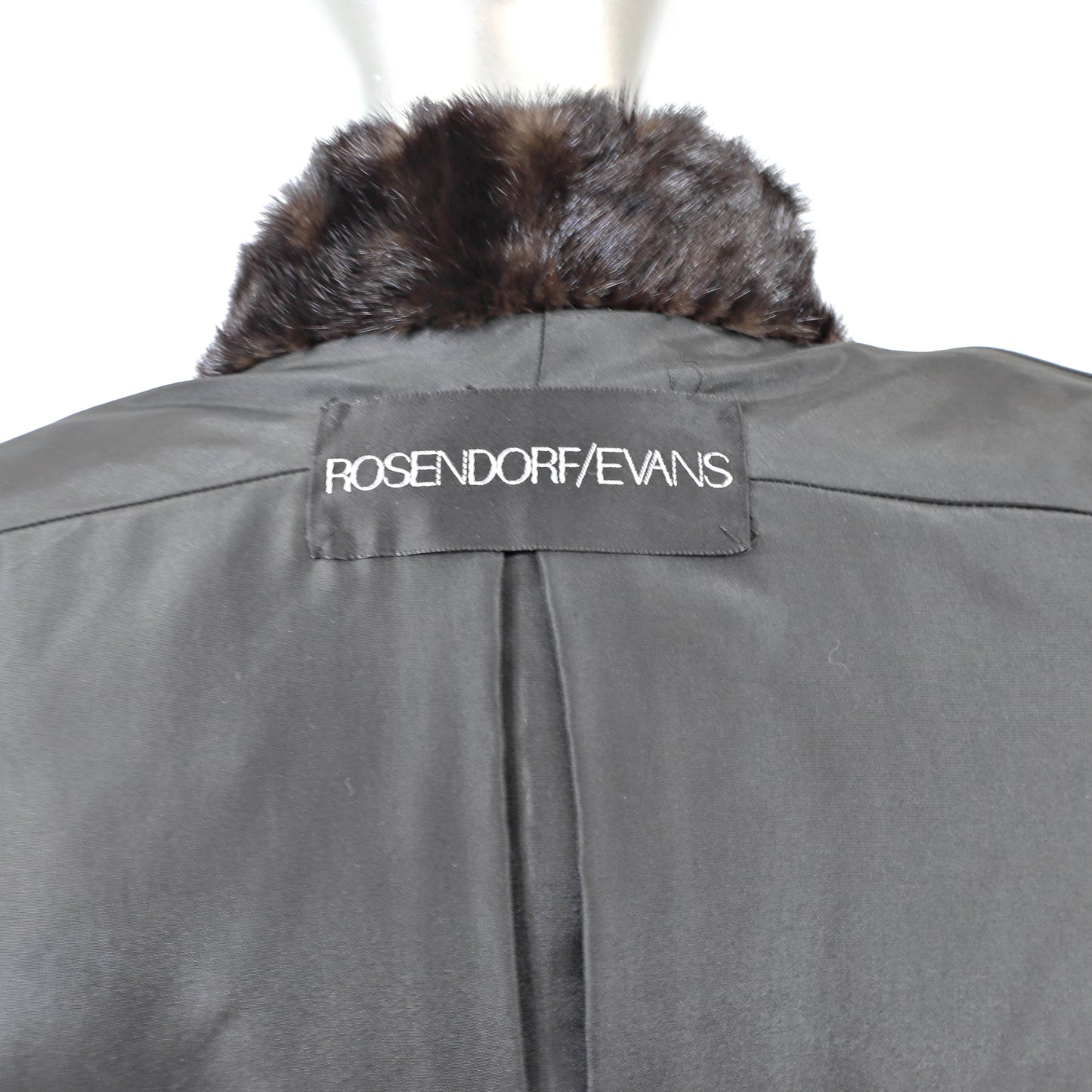 Rosendorf/ Evans Dark Brown Mink Coat- Size M