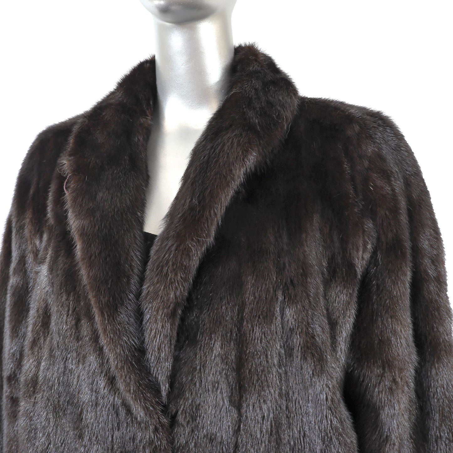 Rosendorf/ Evans Dark Brown Mink Coat- Size M