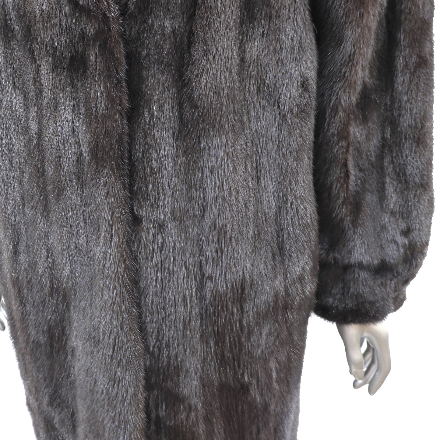 Rosendorf/ Evans Dark Brown Mink Coat- Size M