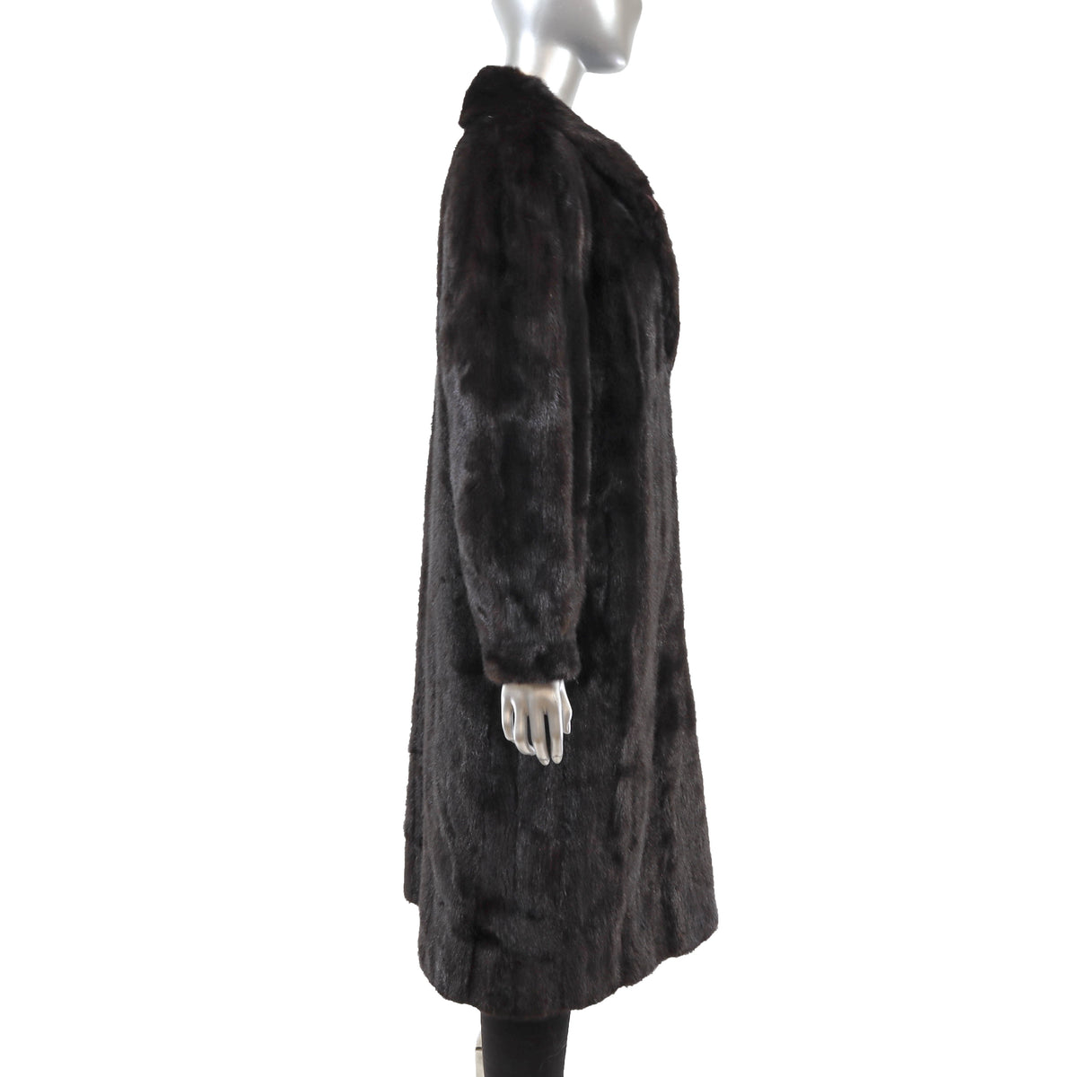 Rosendorf/ Evans Dark Brown Mink Coat- Size M