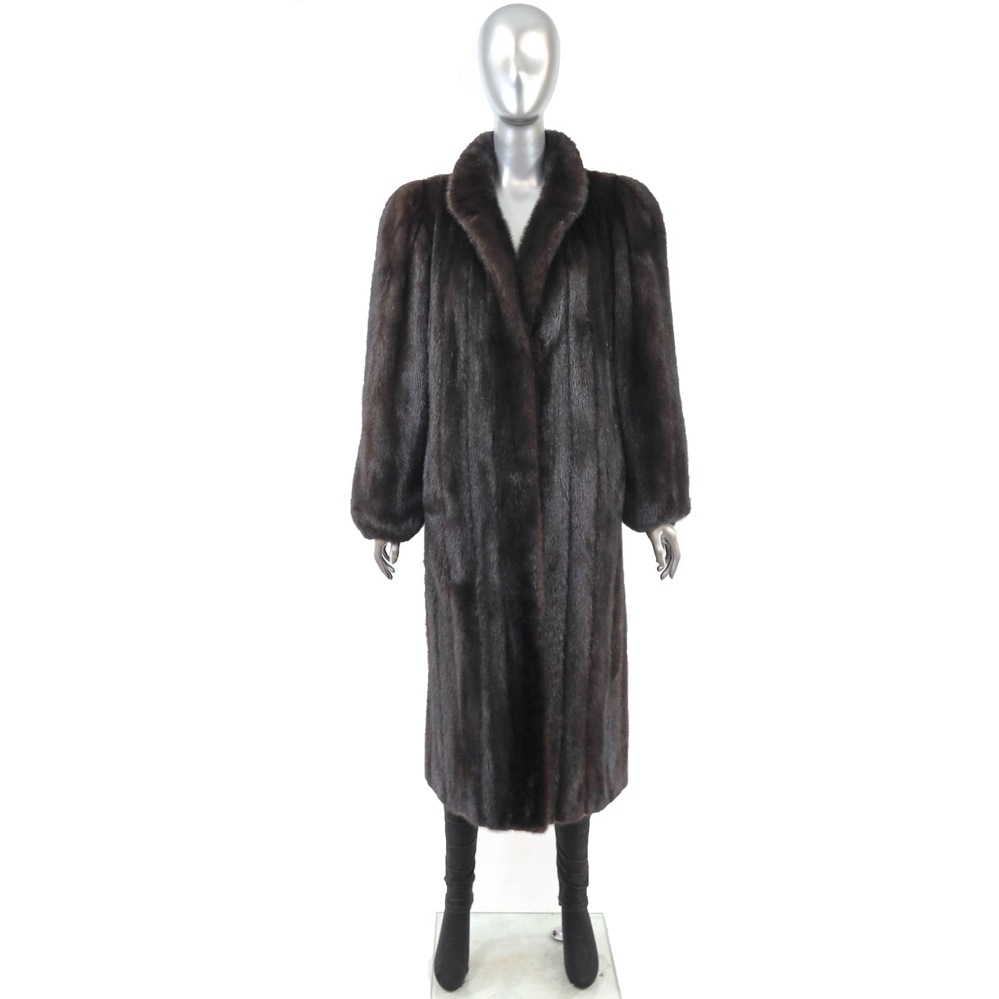 Dark Brown Mink Coat- Size L