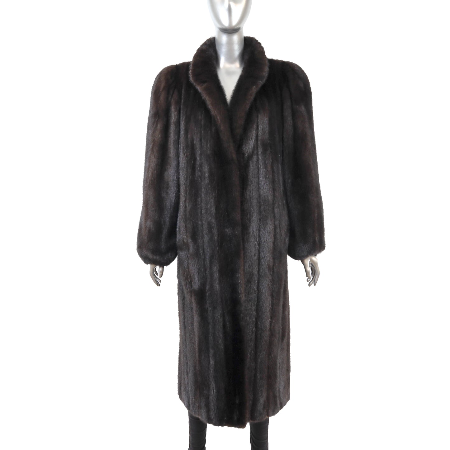 Dark Brown Mink Coat- Size L