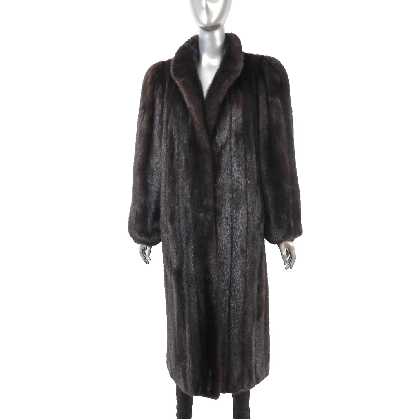 Dark Brown Mink Coat- Size L