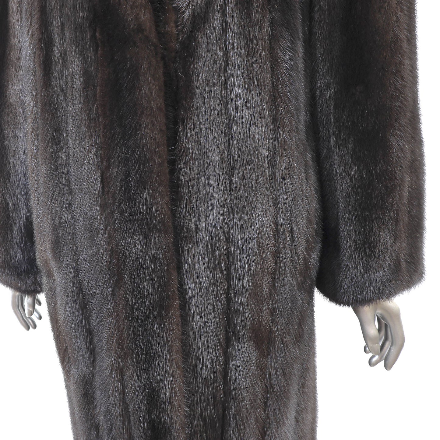 Dark Brown Mink Coat- Size L