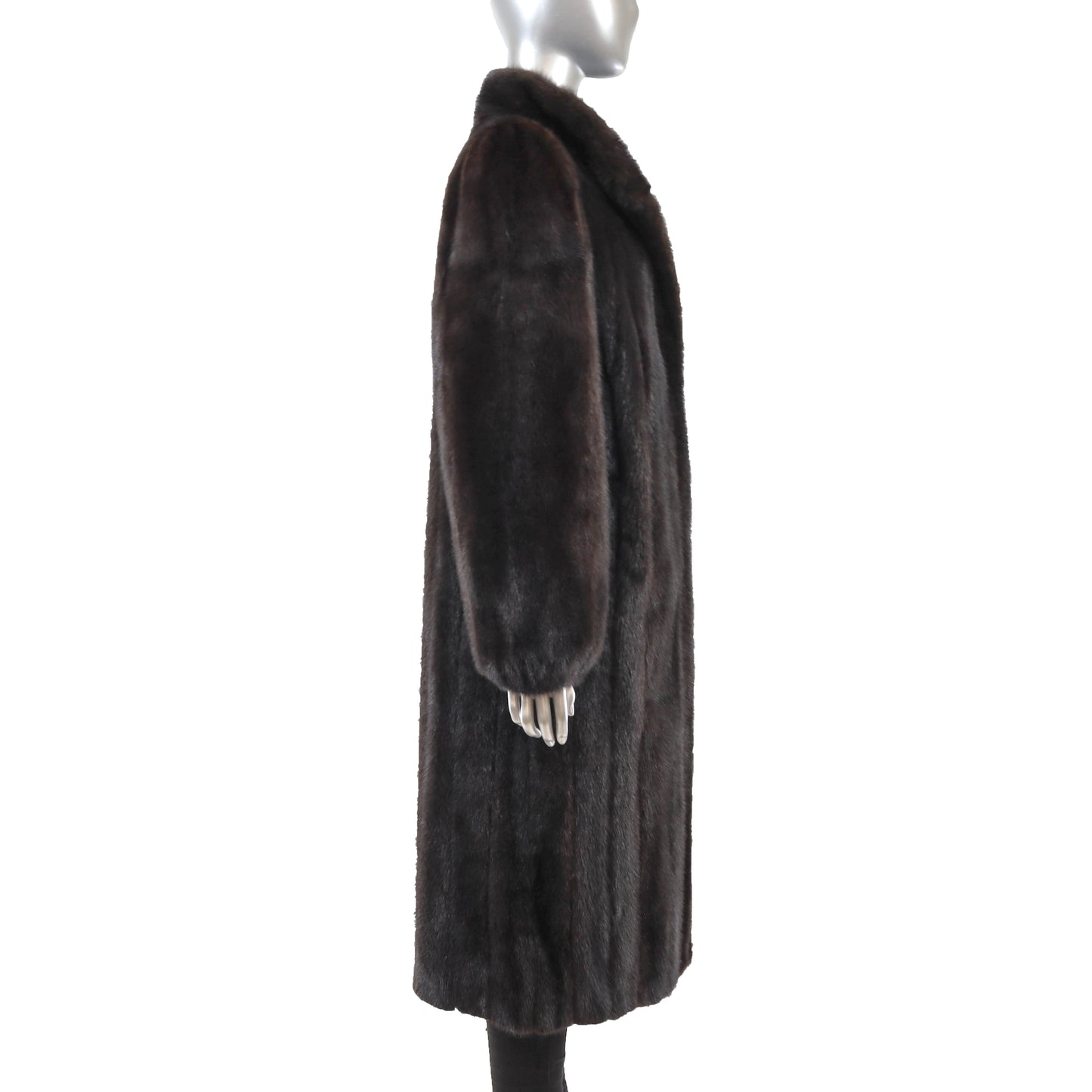 Dark Brown Mink Coat- Size L
