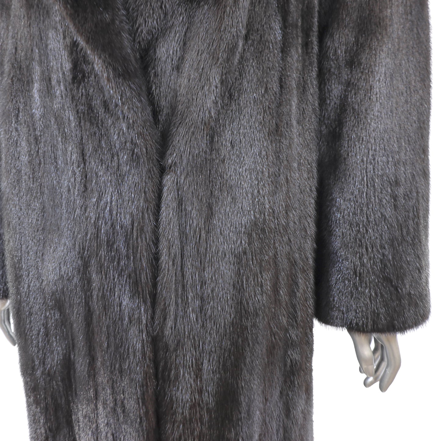 Black Mink Coat- Size XL