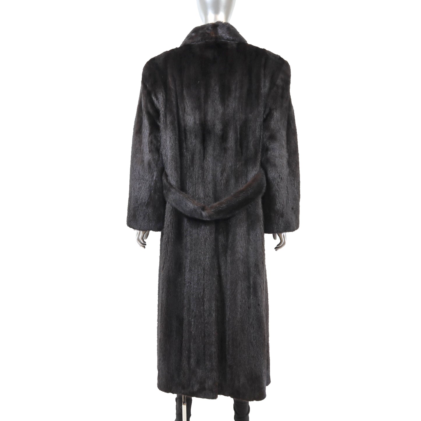 Black Mink Coat- Size XL