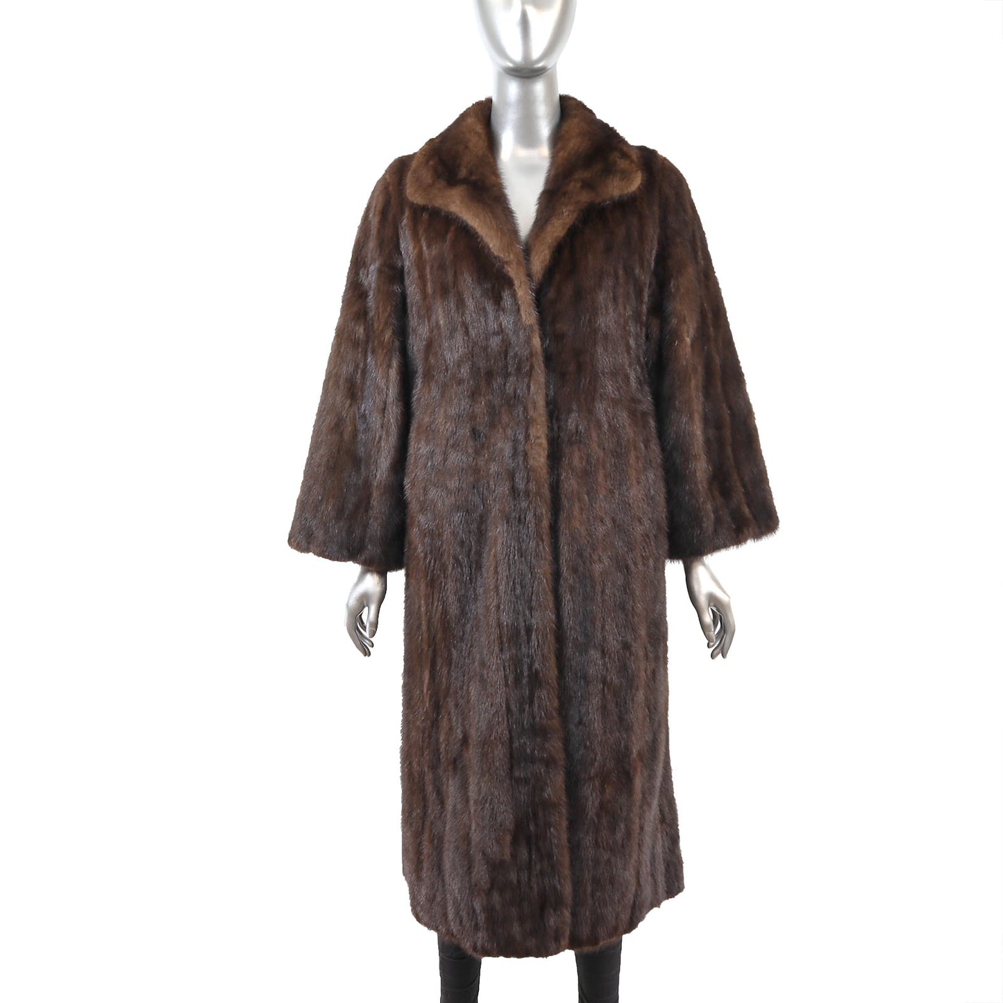 Brown Mink Coat- Size S