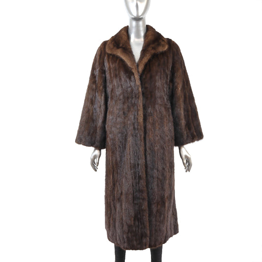 Brown Mink Coat- Size S