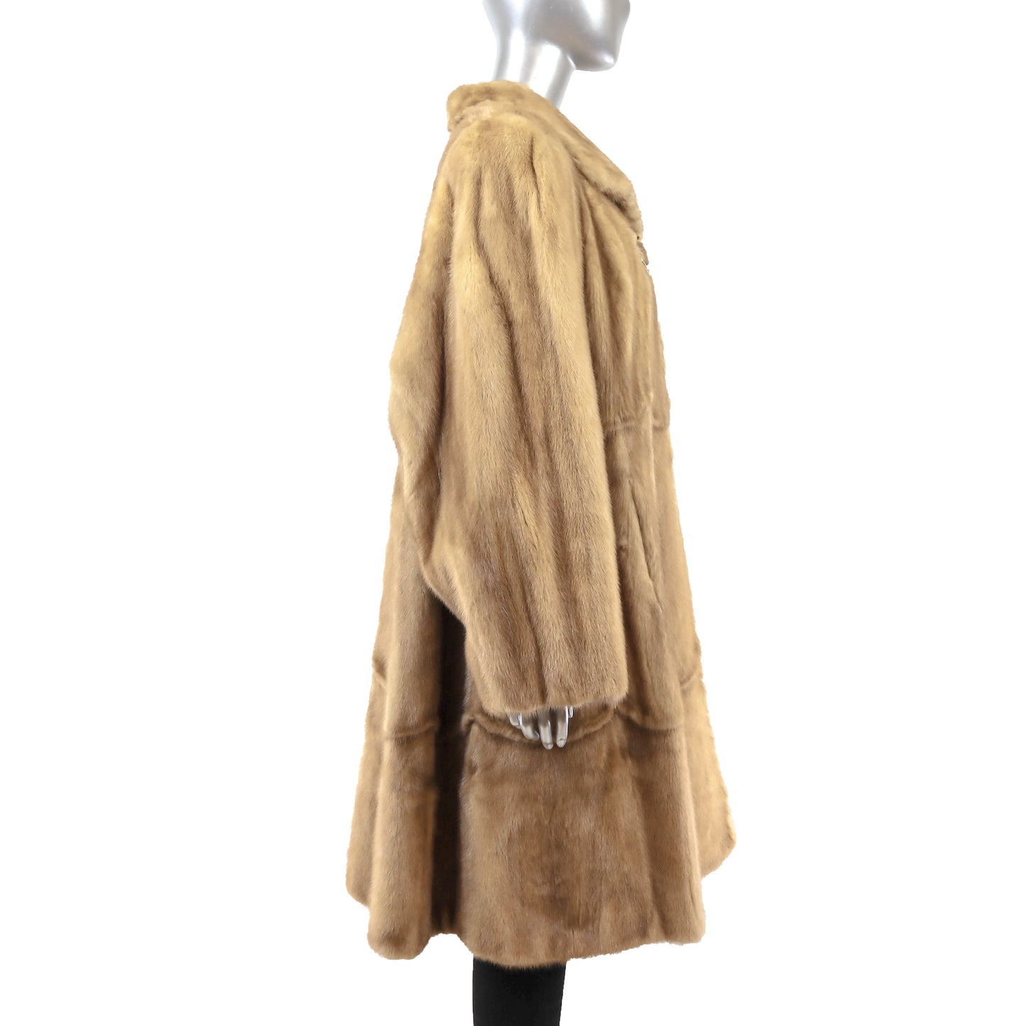 Zuki Light Brown Swing Mink Coat- Size XL-XXL