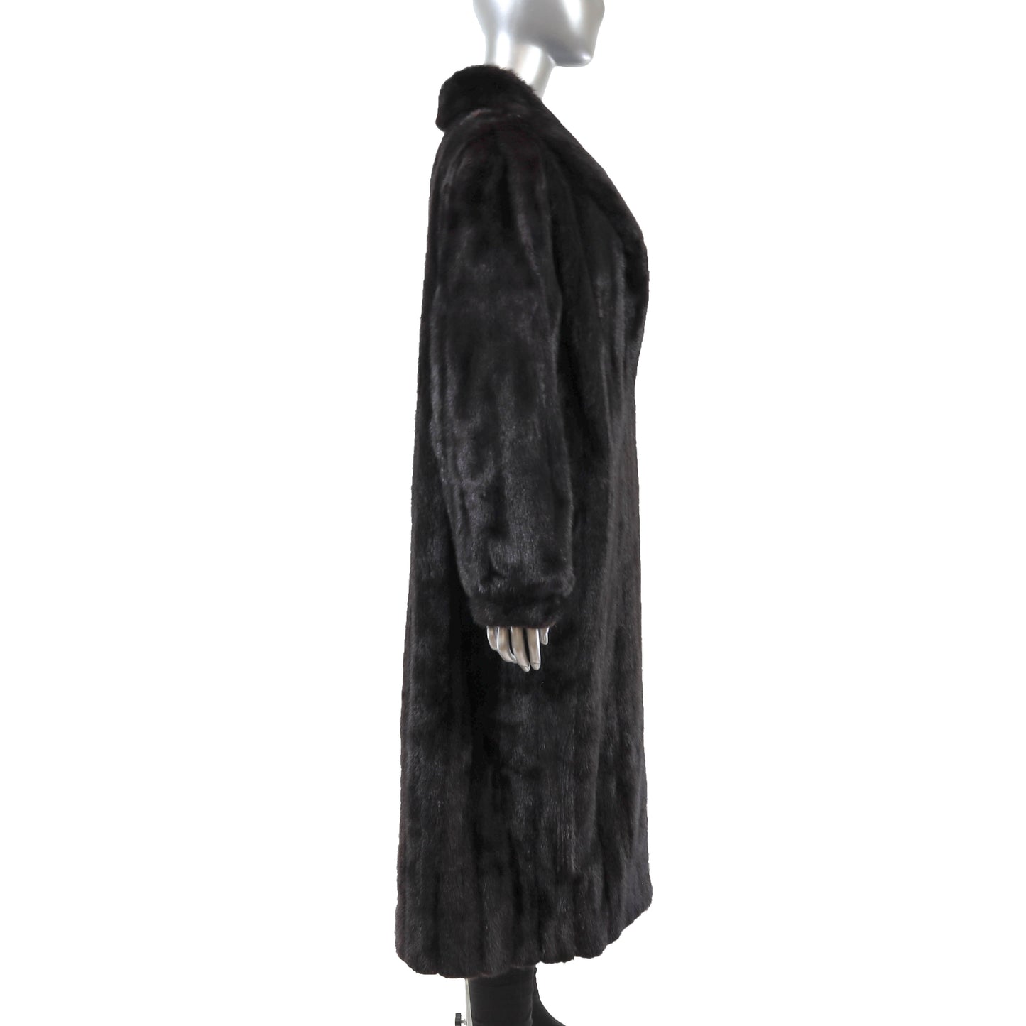 Black Mink Coat- Size XL